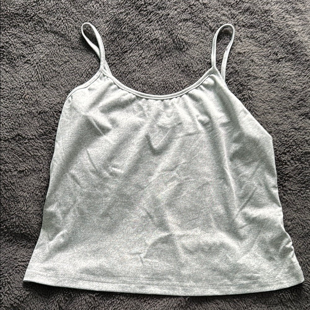 Gray Women's Spaghetti Strap Tank Top